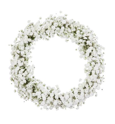 Blomsterkrans med brudeslør Blomsterkrans med brudeslør